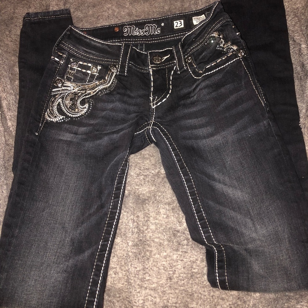 black miss me jeans